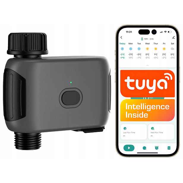 Inteligentní WiFi ventil vody pro zavlažování zahrady Tuya Smart Life