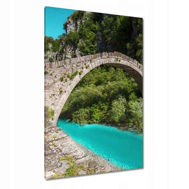 Obrazy 80x120 Tyrkysová říčka Most