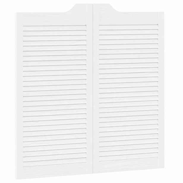 vidaXL Kyvné dveře 100 x 50 cm Masivní borovicové dřevo Bílá