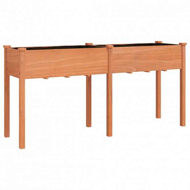 vidaXL Truhlík s vložkou hnědý 161 x 45 x 76 cm masivní jedlové dřevo