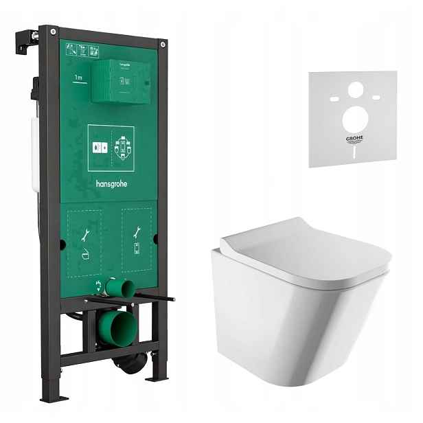 7v1 Wc Podomítkový Set Stelaz Hansgrohe iFrame Wc Mísa Rim Omnires