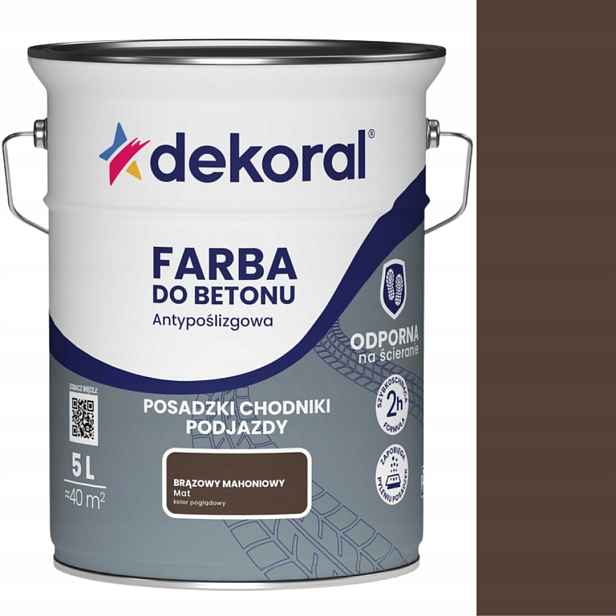 Betonu Dekoral Akrylit B 5L Hnědá Mahagonová