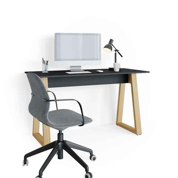 Obdélníkový psací stůl Vicco 138 x 60 x 77 cm antracit, buk