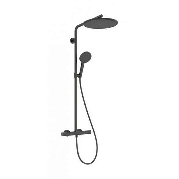 Sprchový systém Hansgrohe Raindance Alive S Puro s termostatickou baterií kartáčovaný černý chrom 24592340