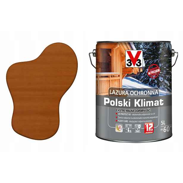 3V3 Výkonný lakovací nátěr pro střešní krytinu Impregnát na vodu Uv pro dřevo Extra Eko