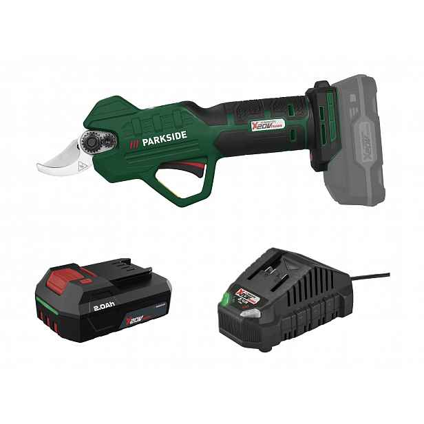 Parkside® Aku nůžky na větve Paas 20-Li B1, 2 Ah