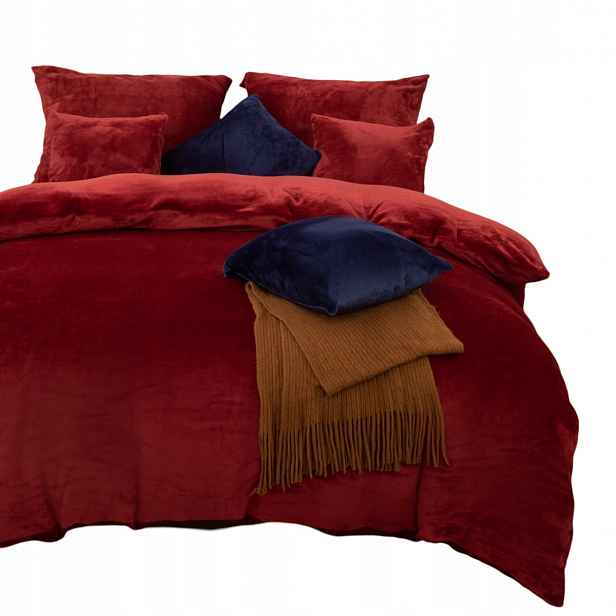 Povlečení z mikrovlákna Medvídek Cozy 220x200 bordó