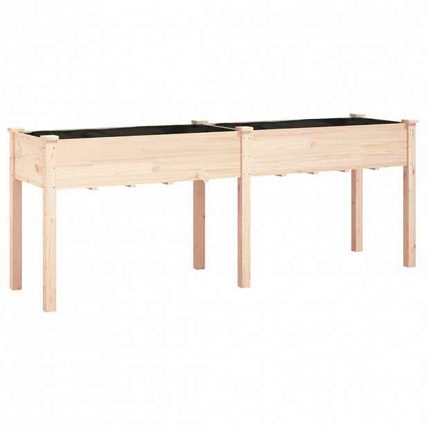 vidaXL Truhlík s vložkou 203 x 53 x 76 cm masivní jedlové dřevo