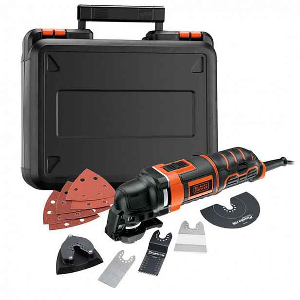 BLACK+DECKER - Oscilační multibruska 300 W, s příslušenstvím MT300KA-QS