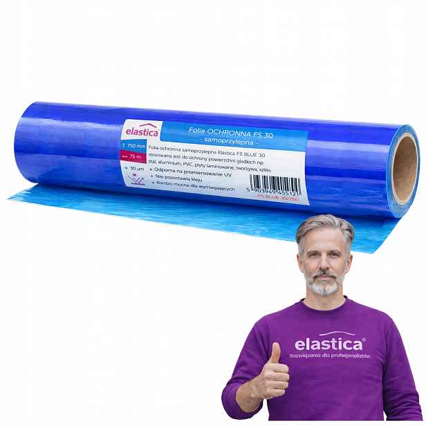 Fólie Modrá 75 cm x 75 m Uv silná pro okna a skla