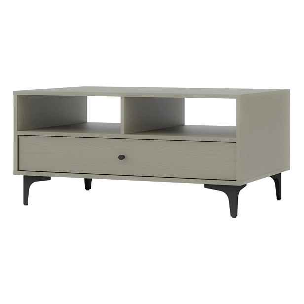MASSENO KONFERENČNÍ STOLEK TORINO, 100,2/48,5/65 cm, světle zelený