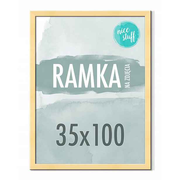 Rámeček 35x100 Rámeček Na Fotografie 100x35 Fotorámečky Zlaté