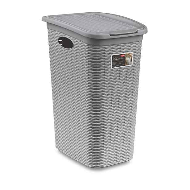STEFANPLAST Koš na prádlo Elegance 36 l, šedý