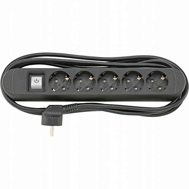 Zásuvková Lišta 5 zásuvek 3 m Fortis 90272005 H05 VV F 3G1 5