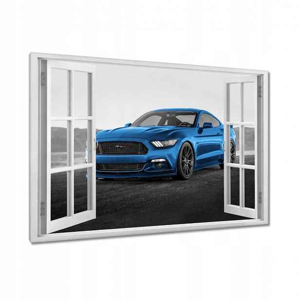 Obrazy 120x80 Modrý Ford Mustang