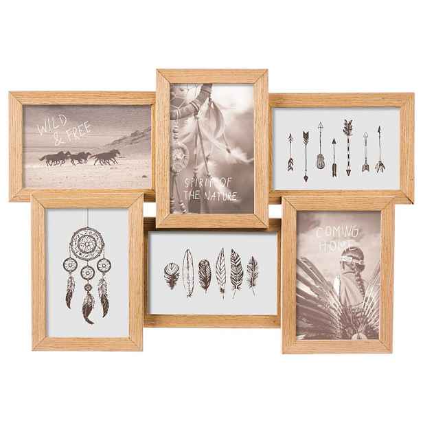 ATMOSPHERA Fotorámeček Nature na 6 kusů fotografií hnědý