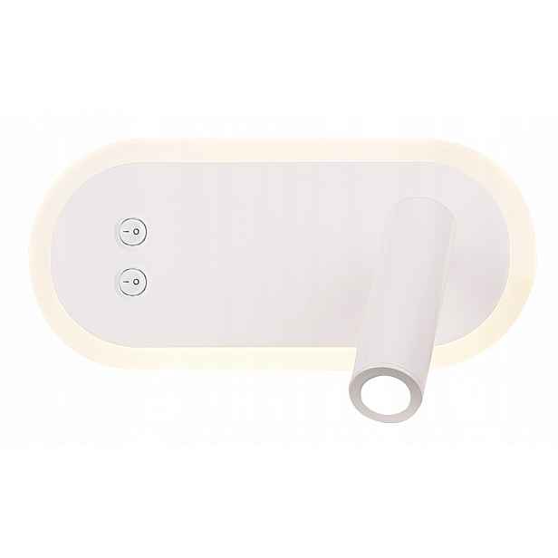 Nástěnné svítidlo bílé Led s vypínači 6W 3W Miracle 22-76014 Candellux