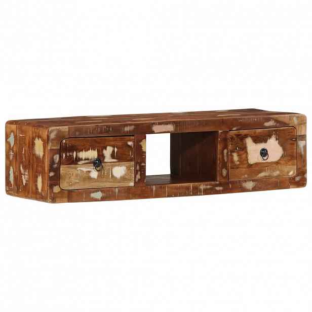 vidaXL Nástěnná TV skříňka 100x32x25 cm masivní recyklované dřevo