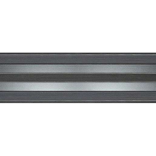 Dekor Fineza Selection tmavě šedá 20x60 cm lesk DSELECT26GR