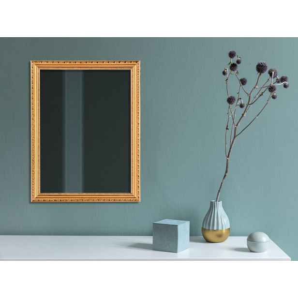 Nástěnné zrcadlo Loreley 34x45 cm, dřevěný zlatý rám