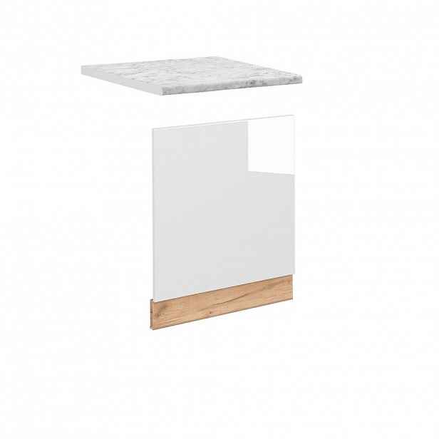 Vicco PŘEDNÍ PANEL Fame-Line Bílá vysoký lesk 60 cm , PD Mramor