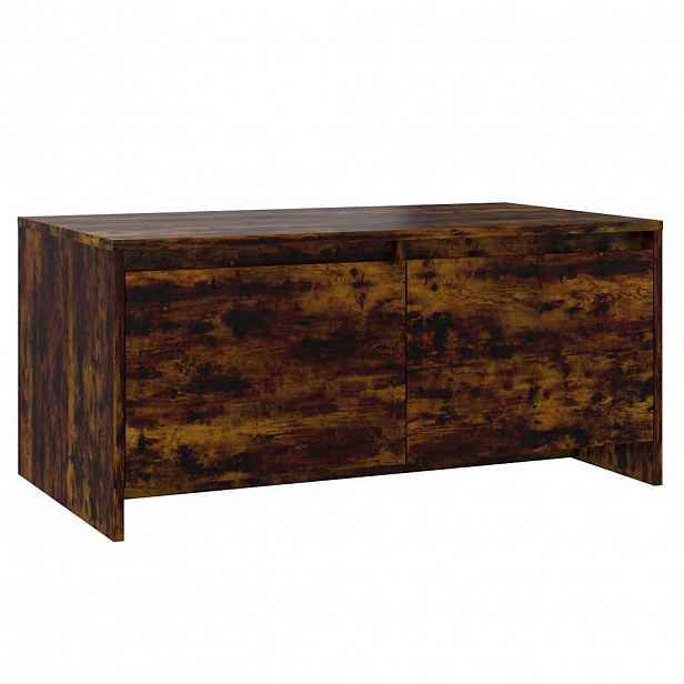 vidaXL Konferenční stolek kouřový dub 90x50x41,5 cm kompozitní dřevo