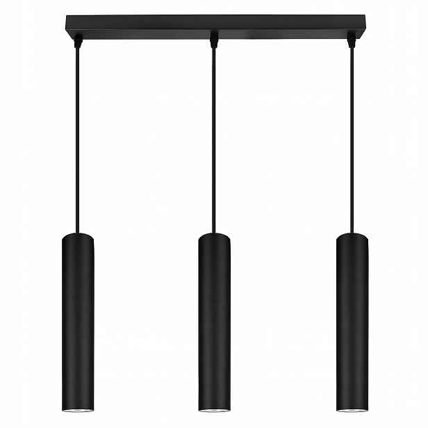 Závěsné Stropní Svítidlo Lustr Stropní Svítidlo Tuba Kovová Tuba Černá Led GU10