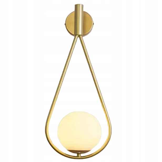 Moderní Nástěnná Lampa Skleněná Svítidla Mléčné Koule Glamour Gold