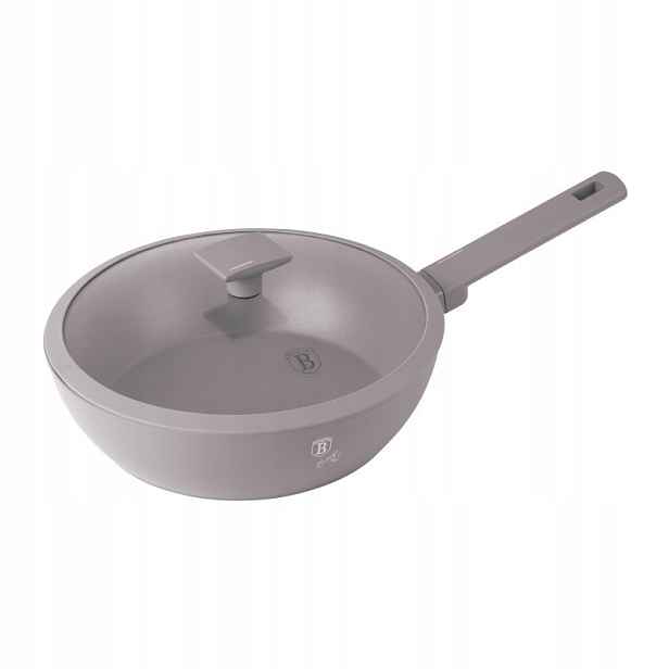 Hluboká pánev s poklicí Berlinger Haus Taupe 24 cm BH-8092
