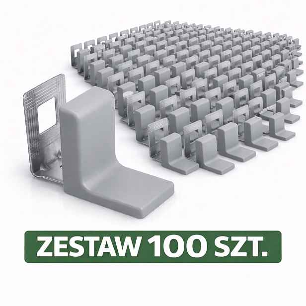 Nábytkový Závěs Pro Skříňky Slovenská Nastavitelná šedá Atm Komplet 100 Kusů