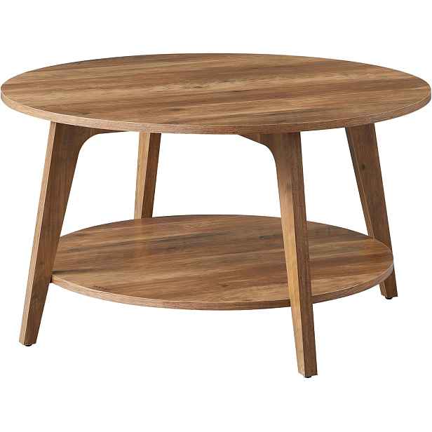 SONGMICS Konferenční stolek Vasagle Maezo 80 cm ořech