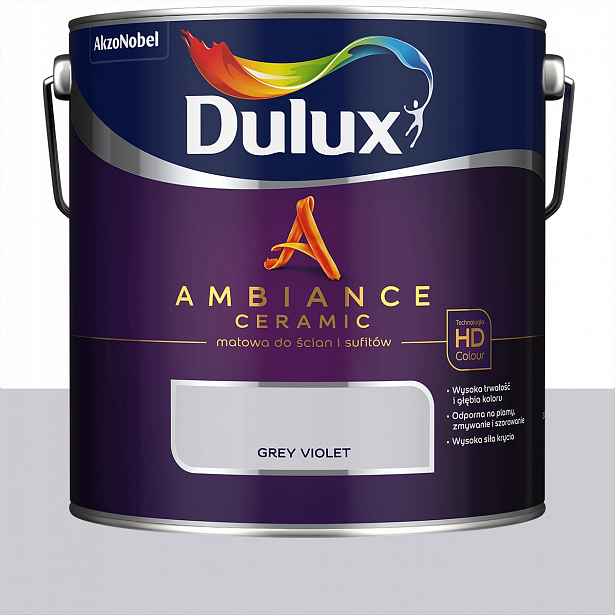 Dulux barva na stěny Ambiance Ceramic Grey Violet 5L
