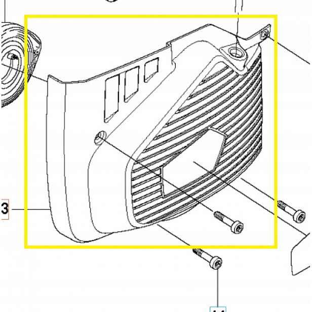Kryt startéru K970 husqvarna 505349402