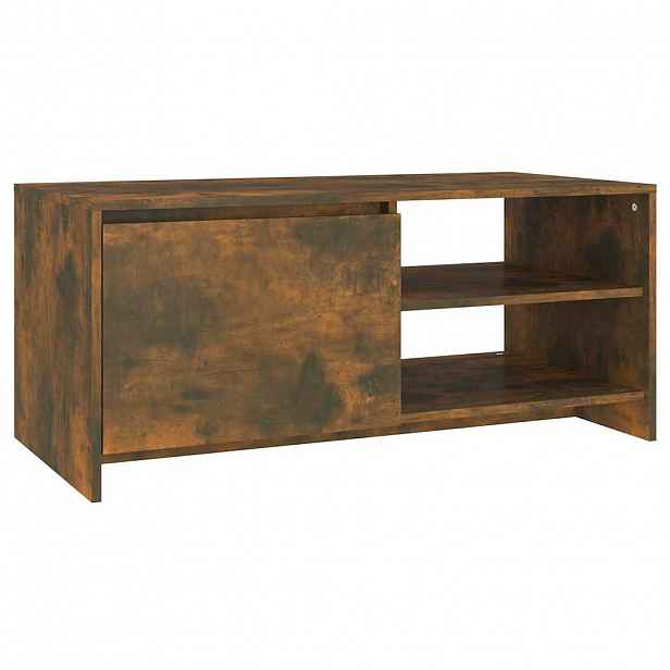 vidaXL Konferenční stolek kouřový dub 102x50x45 cm kompozitní dřevo