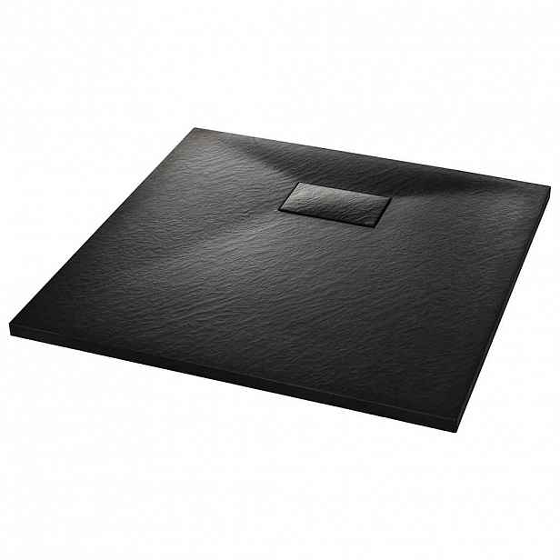 vidaXL Sprchová vanička SMC černá 80 x 80 cm
