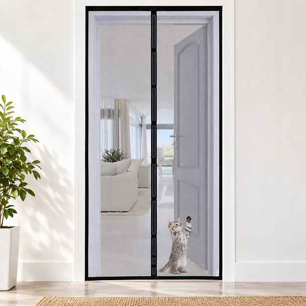 Moskytiéra Apalus Vp 90x200 cm magnetická černá odolná vůči drápům
