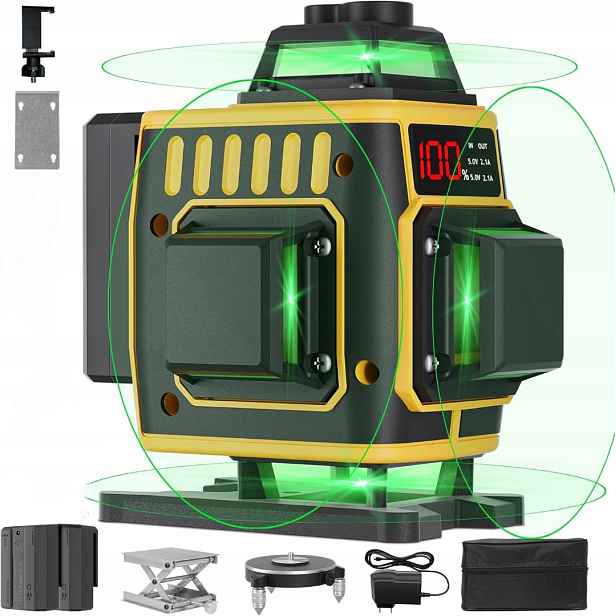 Křížový Laser, Samonivelační Laserová Vodováha 360° Magnetický Enriprt
