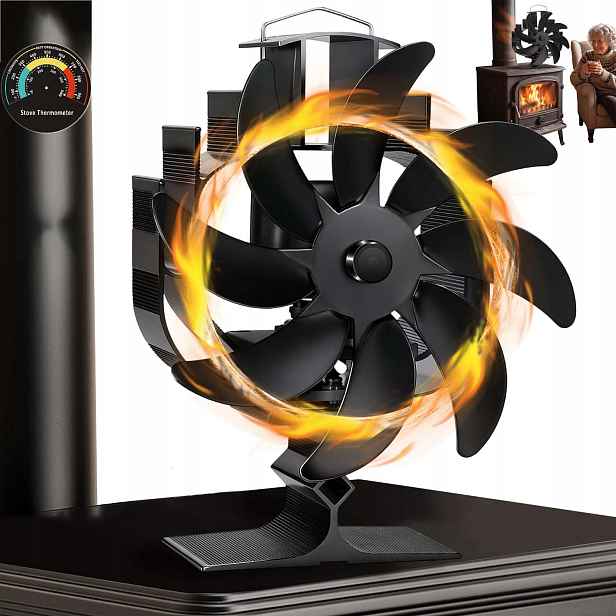 Termoelektrický Krbový Ventilátor Distributor Teplého Vzduchu, Silný
