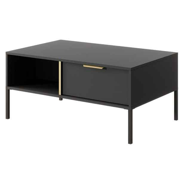 MASSENO KONFERENČNÍ STOLEK LORENZO, 96,9/44,4/60 cm, antracitový