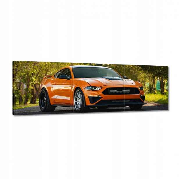 Obrazy 120x40 Oranžové auto