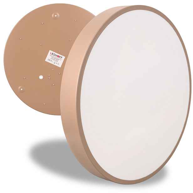 Stropní svítidlo Stropní Svítidlo Led 40 cm kulatá 40 W do pokoje Kašmír Béžová přírodní