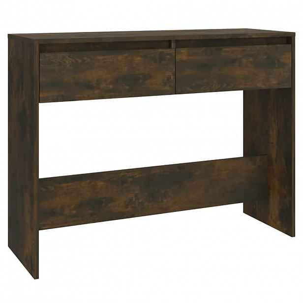 vidaXL Konzolový stolek kouřový dub 100x35x76,5 cm kompozitní dřevo