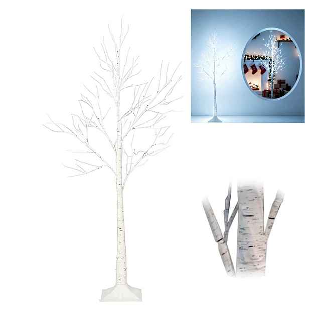 Led Vánoční Stromek Bříza 150 CM Studená bílá