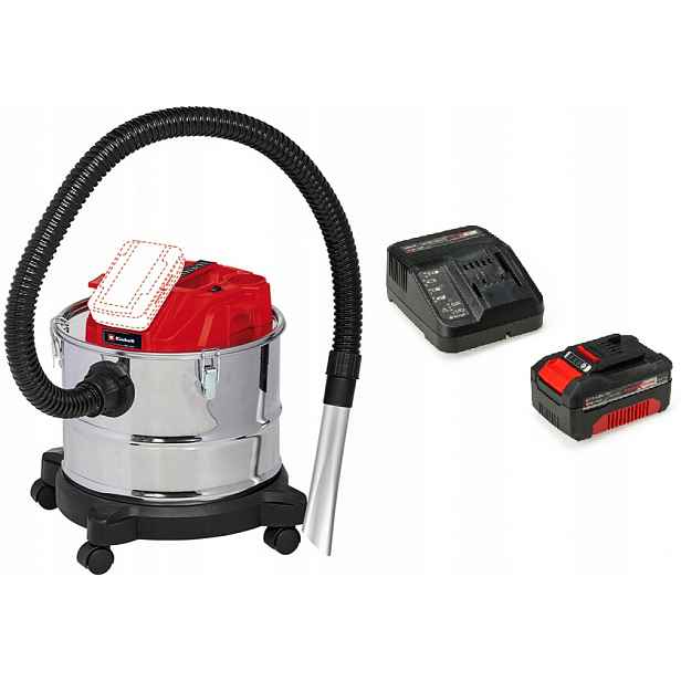 Einhell Vysavač na popel Te-av 18/15 Li 2351700 Sada Akumulátor 4,0Ah
