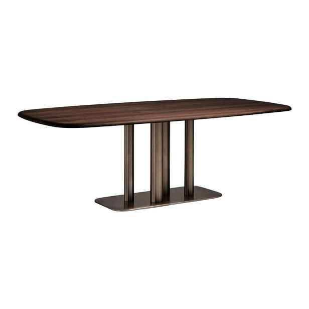 Jídelní stůl v dekoru ořechu 110x220 cm Melvar – Kave Home