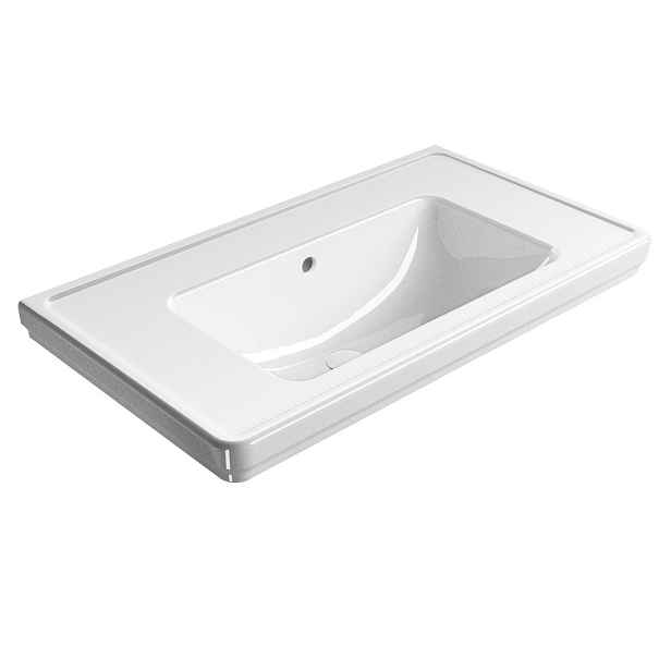 GSI CLASSIC keramické umyvadlo 90x50cm, bez otvoru, bílá ExtraGlaze