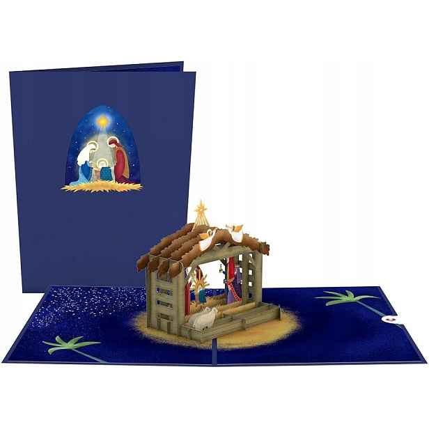 3D Dárková Krabička Na Přání K Vánocům S Přihrádkou Na Dárek