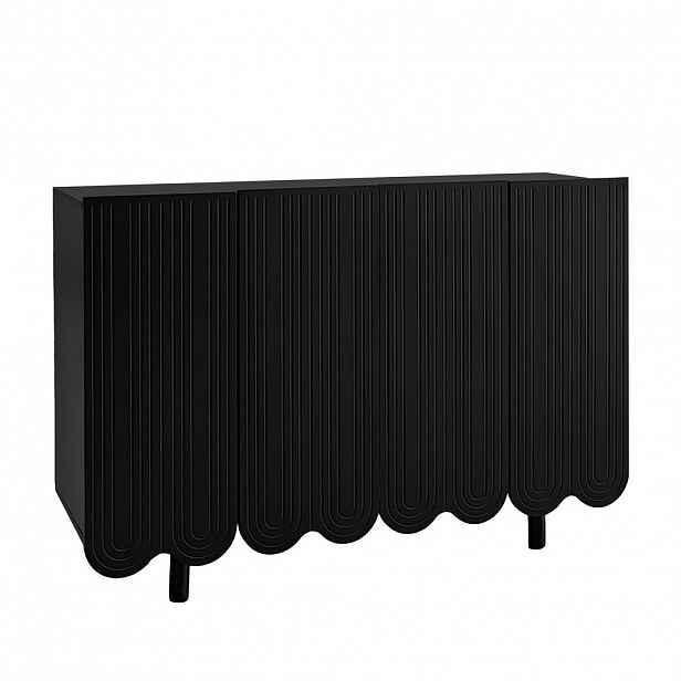 Urban Meuble SIDEBOARD s kovovými nožičkami a drážkovaným designem