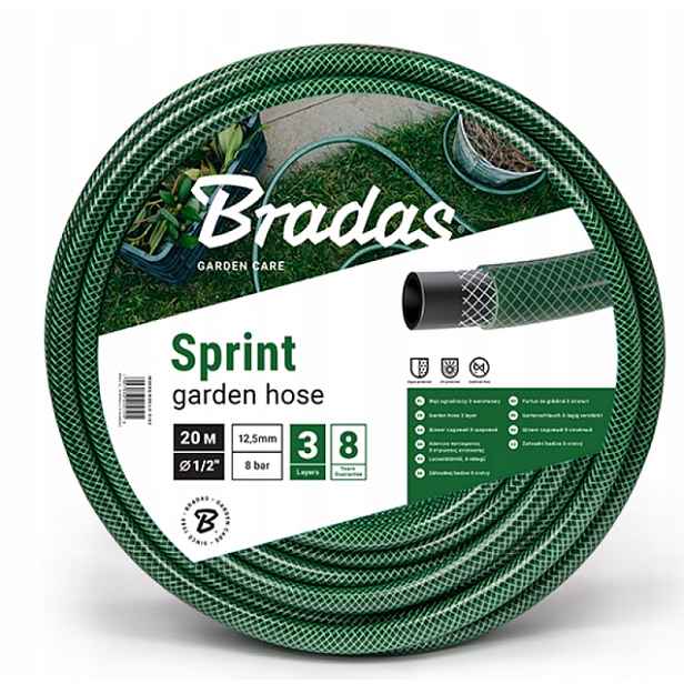Zahradní Hadice 1/2" 50 M Bradas Sprint Zelená