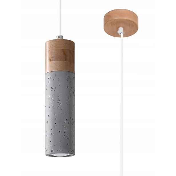 Sollux Lighting Závěsná lustrová lampa Zane šedá